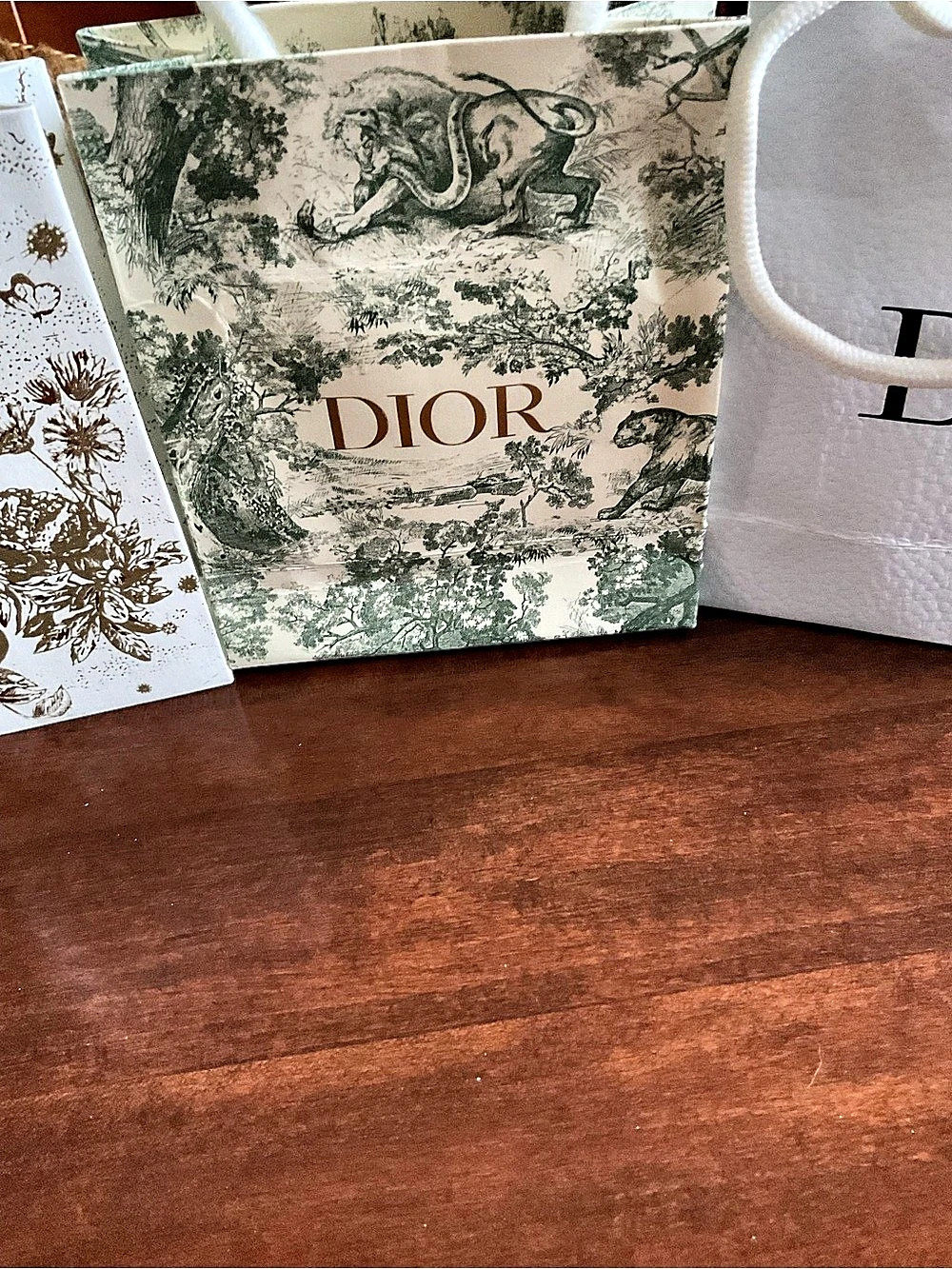 Dior Holiday and Classic Designer Paper Shopping Bag Lot